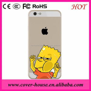 Lindo de la familia de simpson cabeza de dibujos animados de tpu suave divertido case para iPhone 6 más - Product Image 1