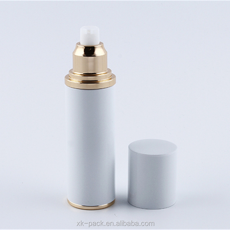 Luxury metal 15ml 30ml 50ml 80ml 100ml aluminum lotion bottle for skin care