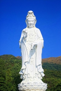 Marmer Besar <span class=keywords><strong>Buddha</strong></span> Batu Patung Dewi Kasih Sayang Guan Yin Patung - Product Image 4