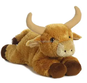 plush toy bull/Bull Plush Stuffed Animal Toy by Fiesta Toys/bull stuffed plush toy soft toy