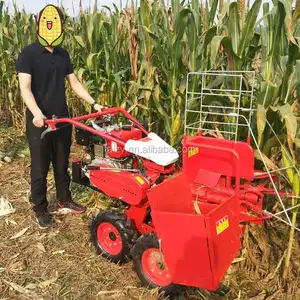 Agrarische lopen tractor mini maiskolvenplukker maïs oogsten machine