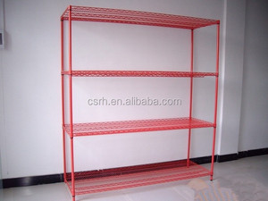 Estante de alambre de acero de gran tamaño, estante de alambre de metal colorido de cuatro capas, 1370x460x1800mm, 1370mm - Product Image 4