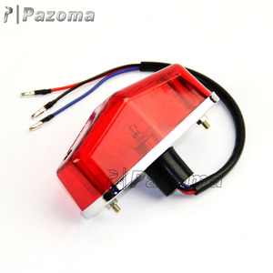 Vendita caldo Pazoma Universale Lucas Tipo Luce della Coda Del Motociclo Luce Freno Posteriore di Ricambio Red Lens Assembly - Product Image 3