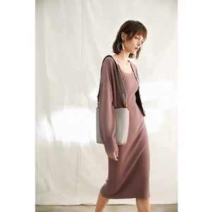 <span class=keywords><strong>Cardigan</strong></span> corto e abito <span class=keywords><strong>Sexy</strong></span> lavorati a maglia leggera da donna - Product Image 5