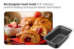 Thép carbon bakeware <span class=keywords><strong>Baking</strong></span> Pan Set 5-Piece không dính peft tráng nướng khay Set - Product Image 2