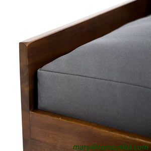 Sofá cama de madera maciza para mascotas, muebles hechos a mano para interiores, con cojín, gran oferta - Product Image 4