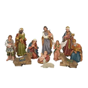 2017 New Design Polyresin Christmas Nativity Set Indoor