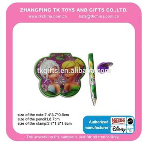 Stationery store Flower shape note, pencil and stamp mini with high quality - Product Image 1