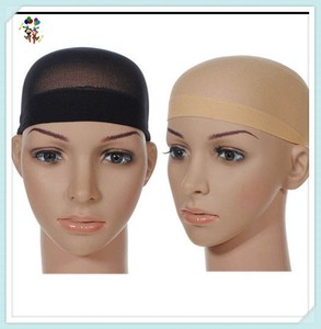 Bonnet de perruque en maille extensible en nylon bon marché, unisexe, couleur beige, HPC-0190 - Product Image 5