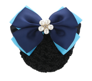 Mejor venta al por mayor nudo de lazo de pelo profesional <span class=keywords><strong>flor</strong></span> con clips de azafata de <span class=keywords><strong>la</strong></span> señora <span class=keywords><strong>del</strong></span> pelo neto enfermera neto - Product Image 4