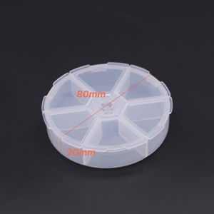 Pastillero médico promocional impermeable <span class=keywords><strong>de</strong></span> plástico, organizador personalizado, cajas transparentes multifunción, logotipo clásico personalizado, 1000 Uds. - Product Image 5