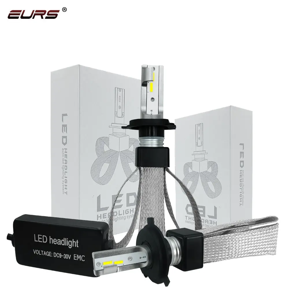 Neueste auto auto led scheinwerfer T8 9005 9006 80W 9600LM Auto Lichter System EURS LED Lampe für auto scheinwerfer lampen