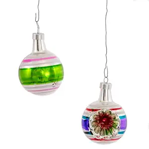 Widerscheinungsmaschine Vintage Glaskugel Weihnachten Widerscheinungsmaschine Ball-Ornamente Großhandel Weihnachtsdekoration umweltfreundlich