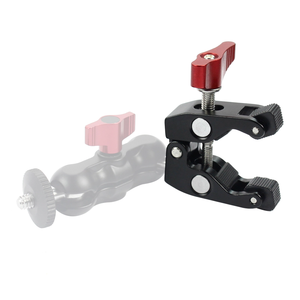 Super Magic Arm Clamp, Abrazadera Multifuncional <span class=keywords><strong>de</strong></span> Aluminio Ajustable con Perilla para Cámara, Luces <span class=keywords><strong>de</strong></span> Video, Tipo Garra <span class=keywords><strong>de</strong></span> <span class=keywords><strong>Cangrejo</strong></span> Roja, Marca OEM - Product Image 5
