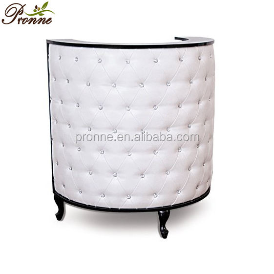 Wholesale half round office small reception desk With Customizable ...