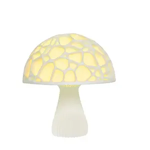 Lampe 3D en forme de champignon, vente en gros, personnalisée, Design créatif chambre à coucher pour enfants, moderne, télécommande tactile, Recharge USB 15cm, 3 couleurs