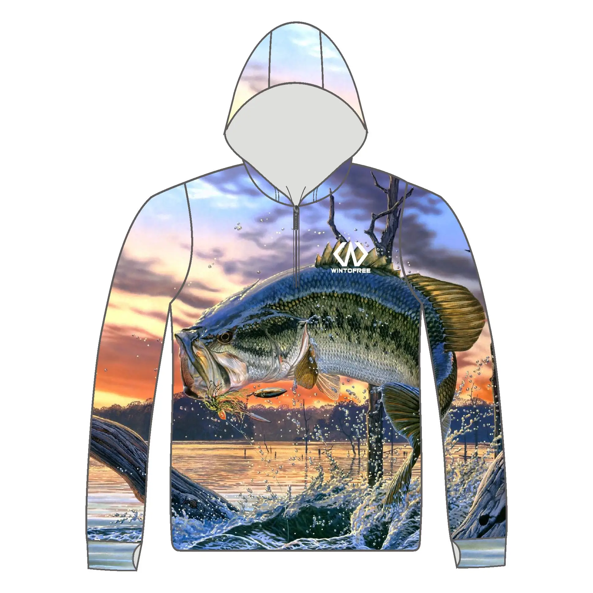 ที่กำหนดเองการพิมพ์ไนลอนเสื้อผ้าBreathable Wadersสำหรับตกปลาล่าสัตว์สวมใส่