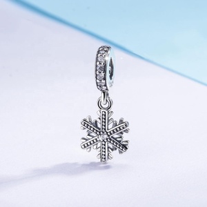 Bracelet en argent sterling 925 pour femme, pendentif style flocons de neige, mignon - Product Image 5