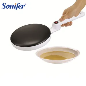 Sonifer SF-3033 vente en gros usage domestique 220v revêtement antiadhésif plaque chauffante électrique automatique crêpière portative