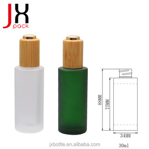 China 10 ml 15 ml 30 ml tapa de bambú aceite esencial cuentagotas botellas y frascos al por mayor - Product Image 4