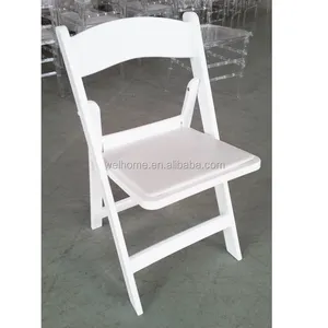 Chaise pliante de jardin wimbledon, en plastique, pour événement, mariage, résine blanche, vente en gros, livraison gratuite