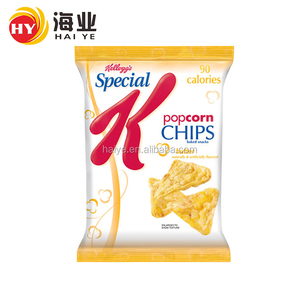 Heat-seal Plastic <strong>Aluminum</strong> <strong>Foil</strong> <strong>Packaging</strong> <strong>Bag</strong> Back Seal Popcorn Puffed Food Potato Chip <strong>Bag</strong> With Tear Open - Product Image 1