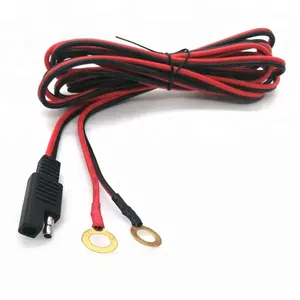 12V Ring Terminal SAE to O Ring Connecters Extension Cord Cable Connector for Battery Charger