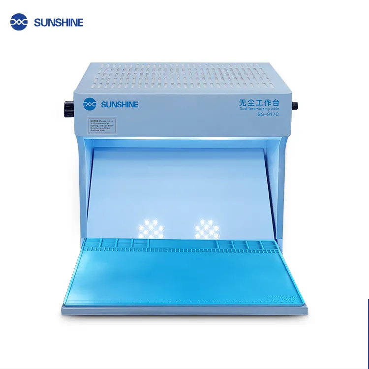 SUNSHINE SS-917C dust-free workbench mobile phone repair fitting separator cover LCD screen filter purification operation room