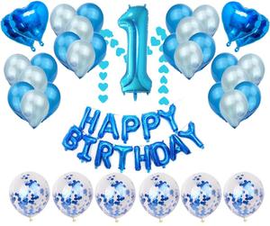Kit Completo per Festa di Compleanno per Bambini, Palloncini Metallici a Forma di Numero, Decorazioni e Sfondo per Feste - Product Image 5