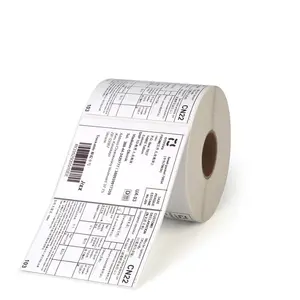 Blanco Zelfklevende Directe Thermische 4X6 Inch Verzending Label Sticker Roll