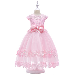Nueva ropa de los niños Rosa blanco champán 4-15years adolescentes niños vestido de arco de boda, las muchachas de flor vestido de - Product Image 3