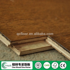 Piso de carvalho de madeira, piso emborrachado barato rústico - Product Image 6
