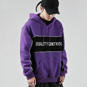 Últimas sudaderas con <span class=keywords><strong>capucha</strong></span> de Hip Hop para hombre de algodón 100% con estilo, Top con <span class=keywords><strong>capucha</strong></span> con estampado de letras de otoño púrpura con cuello bordado - Product Image 5
