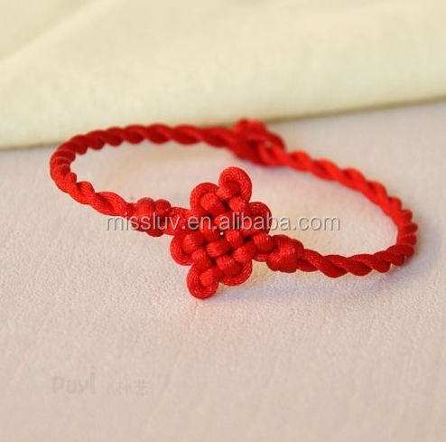 Chinese Knot Bracelet Symbol of Good Luck Friendship