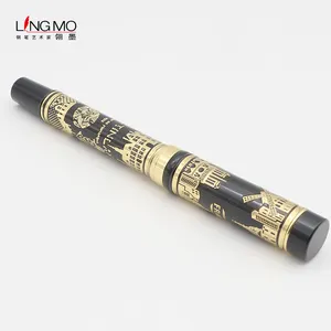 Lingmo-Stylo à bille roulante de luxe, stylo de conception OEM avec logo personnalisé, haute qualité