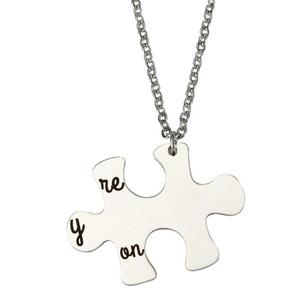 2PCS You Are <strong>My</strong> Person Puzzle Pendant Necklace Jewelry Set - Valentines Day <strong>Best</strong> <strong>Friend</strong> <strong>Gift</strong> - Product Image 2