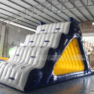 즐거운 재미 핫 세일 사용 된 수영장 슬라이드 풍선 부동 물 슬라이드 가격 등반