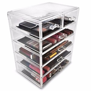 Sereno <span class=keywords><strong>Make</strong></span> <span class=keywords><strong>Up</strong></span> <span class=keywords><strong>Organizer</strong></span> Controsoffitto Acrilico Cosmetici Organizzatore Cassetto - Product Image 2