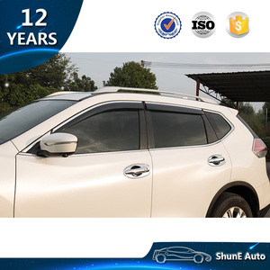 PC iniezione finestra per Auto visiera per Nissan <span class=keywords><strong>Qashqai</strong></span> 2016 2017 2018 <span class=keywords><strong>2019</strong></span> sfiato deflettori protezione antipioggia visiere porta accessori per Auto - Product Image 6