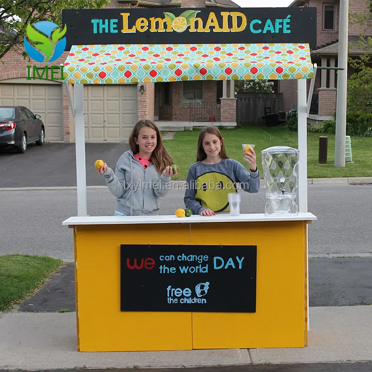 Vendita calda di legno lemonade stand cibo all'aperto stand per la vendita