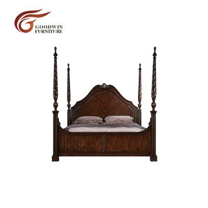 Лидер продаж деревянная антикварная кровать с балдахином WA412 - Product Image 3