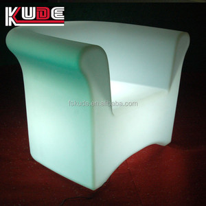 Moderna all'aperto HA CONDOTTO duro di <span class=keywords><strong>plastica</strong></span> PE divano con luce RGB - Product Image 4