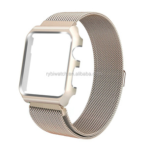 Malla de <span class=keywords><strong>acero</strong></span> inoxidable magnético pulsera de repuesto con funda protectora de Metal para <span class=keywords><strong>Apple</strong></span> <span class=keywords><strong>Watch</strong></span> Serie 3 Serie 2 serie 1 - Product Image 3