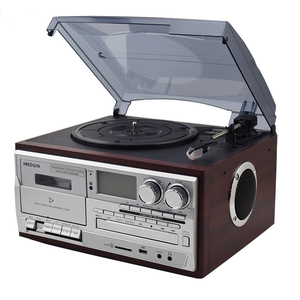 Platine d'enregistrement en vinyle <span class=keywords><strong>vintage</strong></span>, 2018 pouces, avec am , fm, cassette, USB, gramophone - Product Image 1