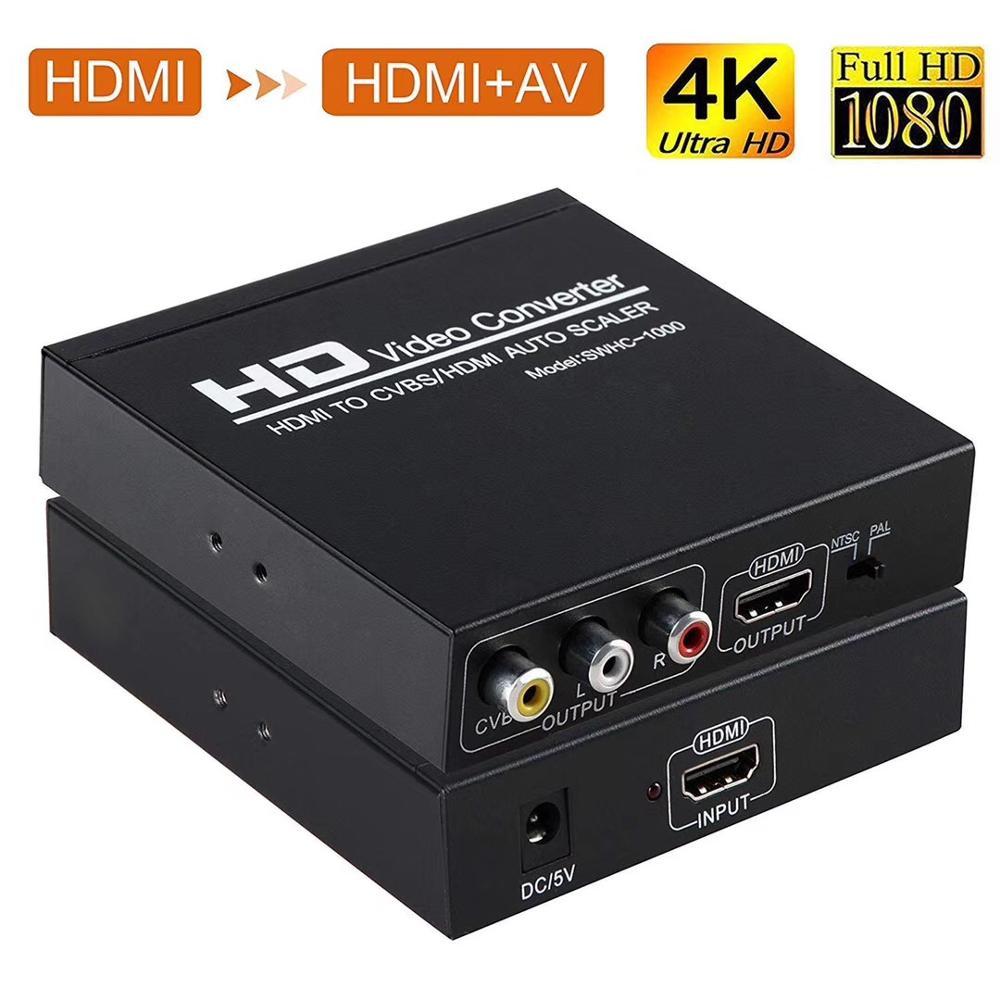 Adattatore Convertitore HDMI A Composito AV S-Video RCA CVBS/L/R, Nuovo - Foto 5