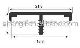 Nhôm khung cửa tủ cạnh dải t hồ sơ/Trims cho MDF - Product Image 3