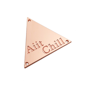 Etichette in metallo personalizzate con logo inciso all'ingrosso etichette per nuotatori - Product Image 3