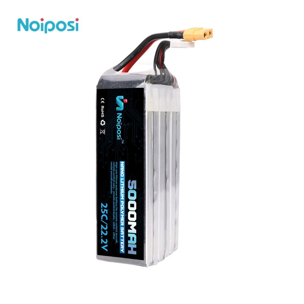 22.2V 6s 5000 MAh 30C RC lipo batteries for RC helicopter/boat with high quality