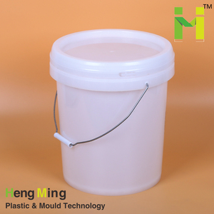 Seau rond en plastique transparent de 15 litres/l/litr <span class=keywords><strong>15l</strong></span> avec couvercle - Product Image 2