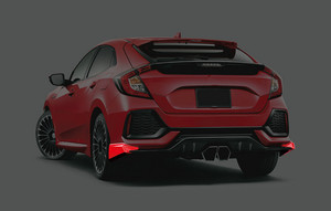 Fibre de carbone pour Honda Civic FK7 Mugen, becquet de pare-chocs arrière - Product Image 2
